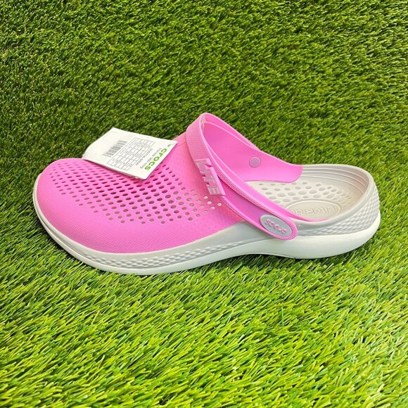 Crocs LiteRide 360 Clog Mens Size 13 Pink White Beach Outdoor Slip On Sandals main image 9